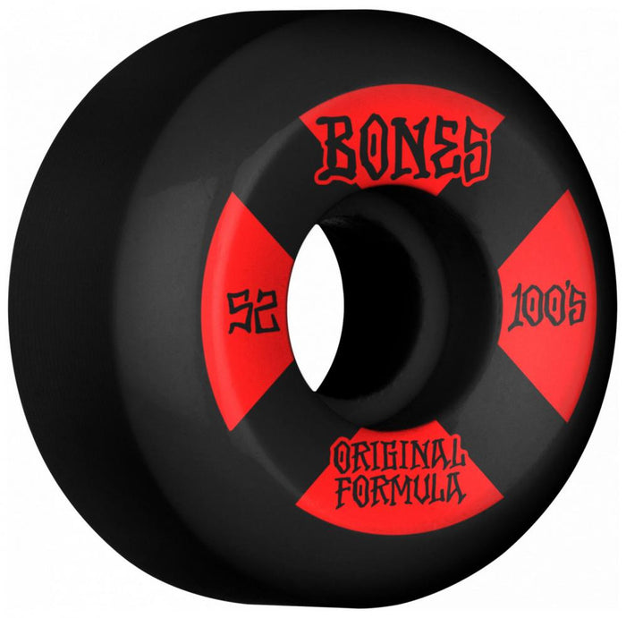 52mm V5 Sidecut Bones Wheels (Black)