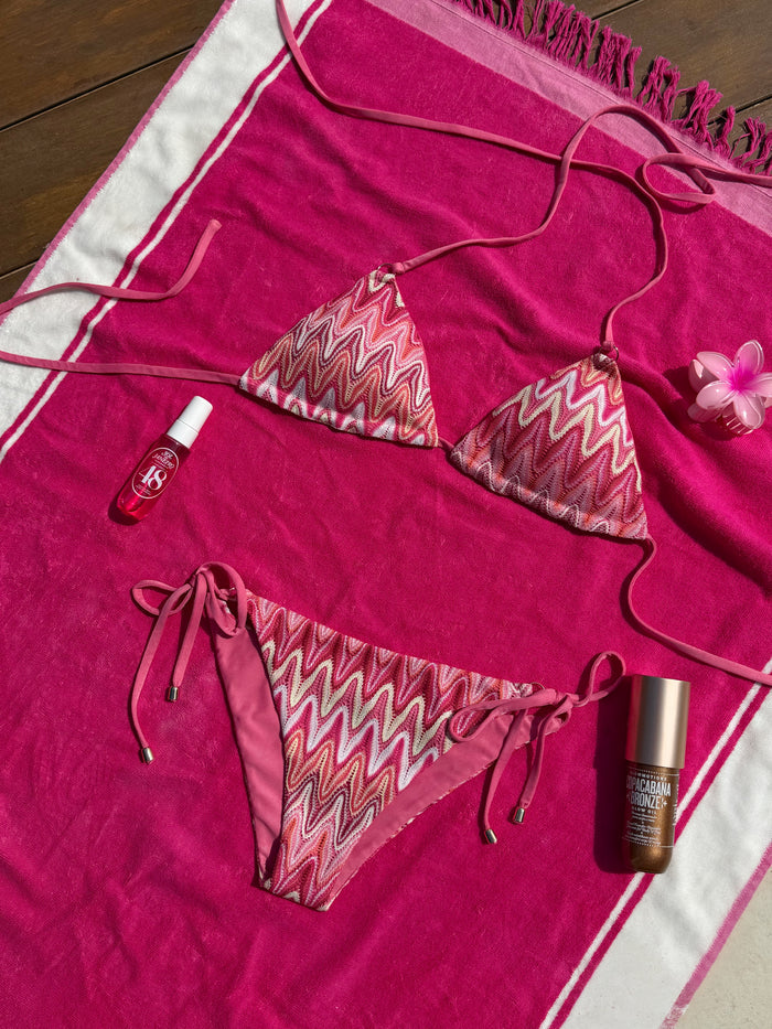 "Fiore” bikini top pink