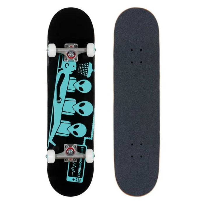 Abduction Complete Skateboard (Black/Teal) 7.5"