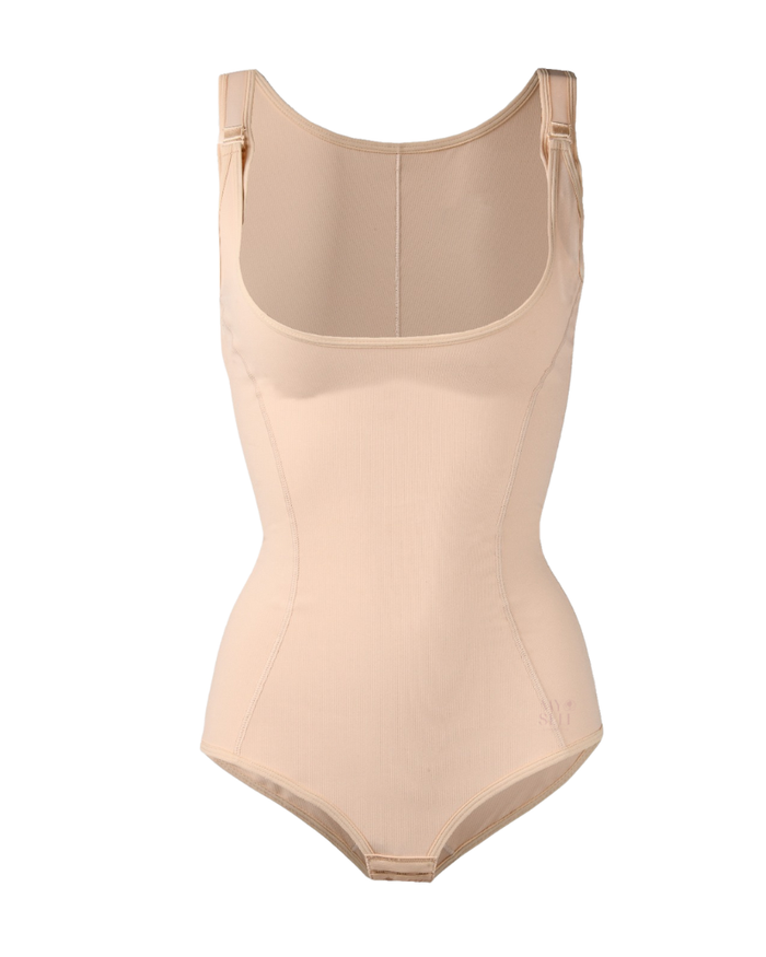 Abergele / Kaye Larcky Nude Open Bust Bodysuit Petite Length