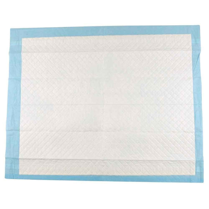 Diagram or packaging of Abri-Soft Self Adhesive Disposable Bed Protectors highlighting dimensions or features.