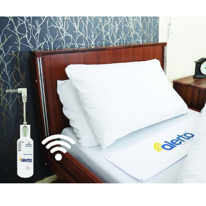Close-up of a feature of Alerta Wireless Bed Mat Transmitter.