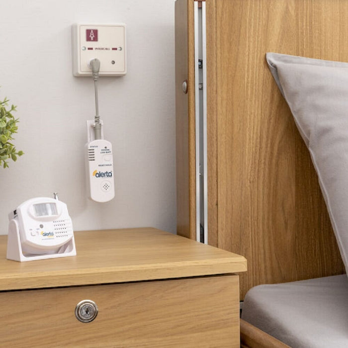 Lifestyle image of Alerta Wireless Motion Detector being used in a real-life setting.