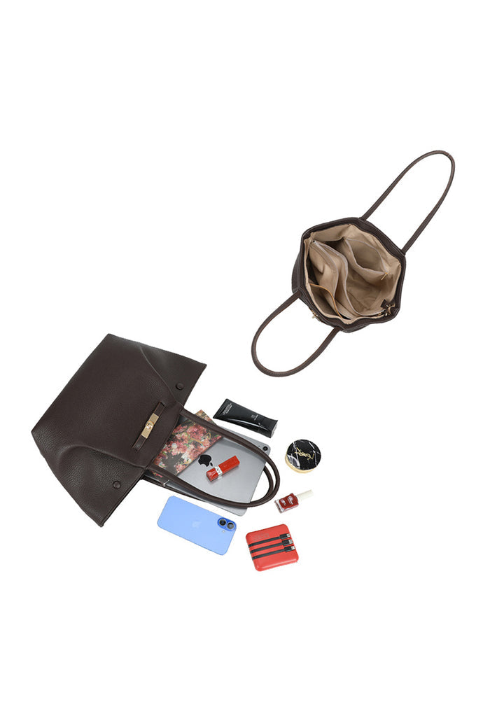 "Alma" bag brown leather