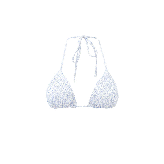 "Amalfi" bikini top blue