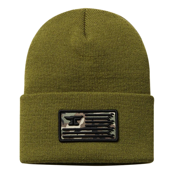 Troll Co. Anvil Flagship beanie in military green