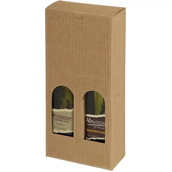 Avana Tall (200 ml) 2 Bottle Olive Oil Box - 4-5/16 x 2-1/8 x 9-7/16 50/ctn - Mac Paper Supply