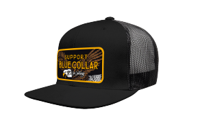 Troll Co. Barricade Eagle flat bill snapback hat in black