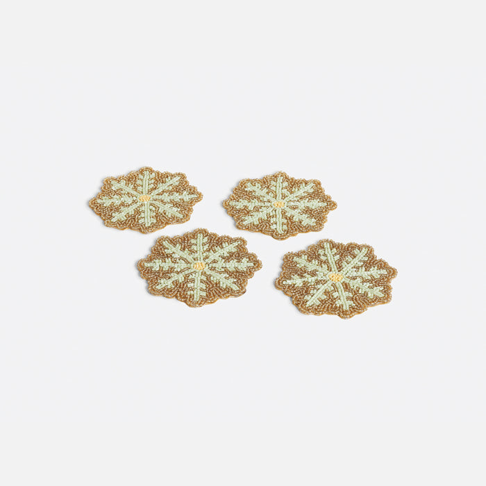 Beaded Snowflake Coaster