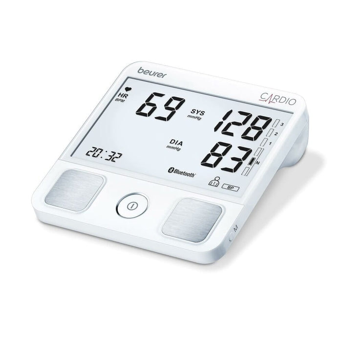 Close-up of a feature of Beurer BM 93 Blood Pressure Monitor with ECG Function.