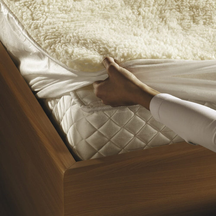 Lifestyle image of Beurer Komfort Fleecy Heated Mattress Cover being used in a real-life setting.