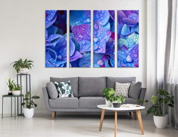 Blue Flowers Canvas Print #7542
