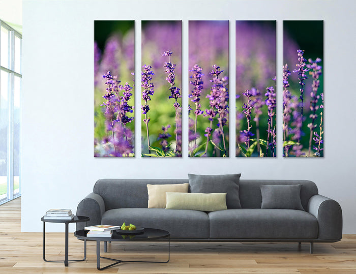 Blue Wildflowers Canvas Print #7520