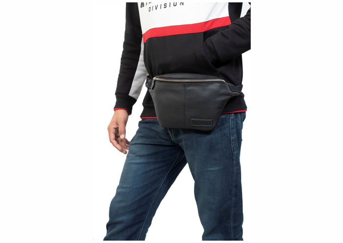 Boston Leather Bumbags - Black