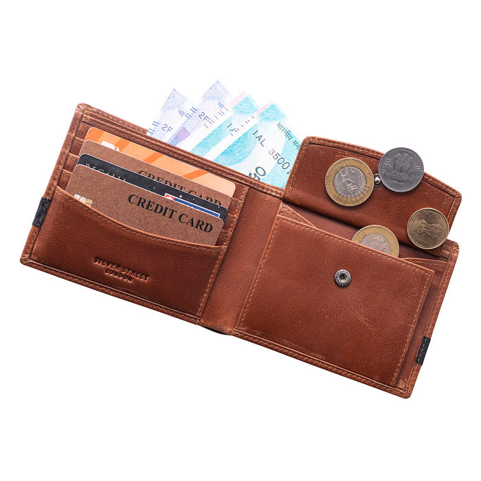 Breswell Leather Bifold Wallets - Brown