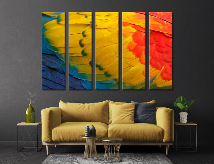 Bright Feathers Canvas Print #8034