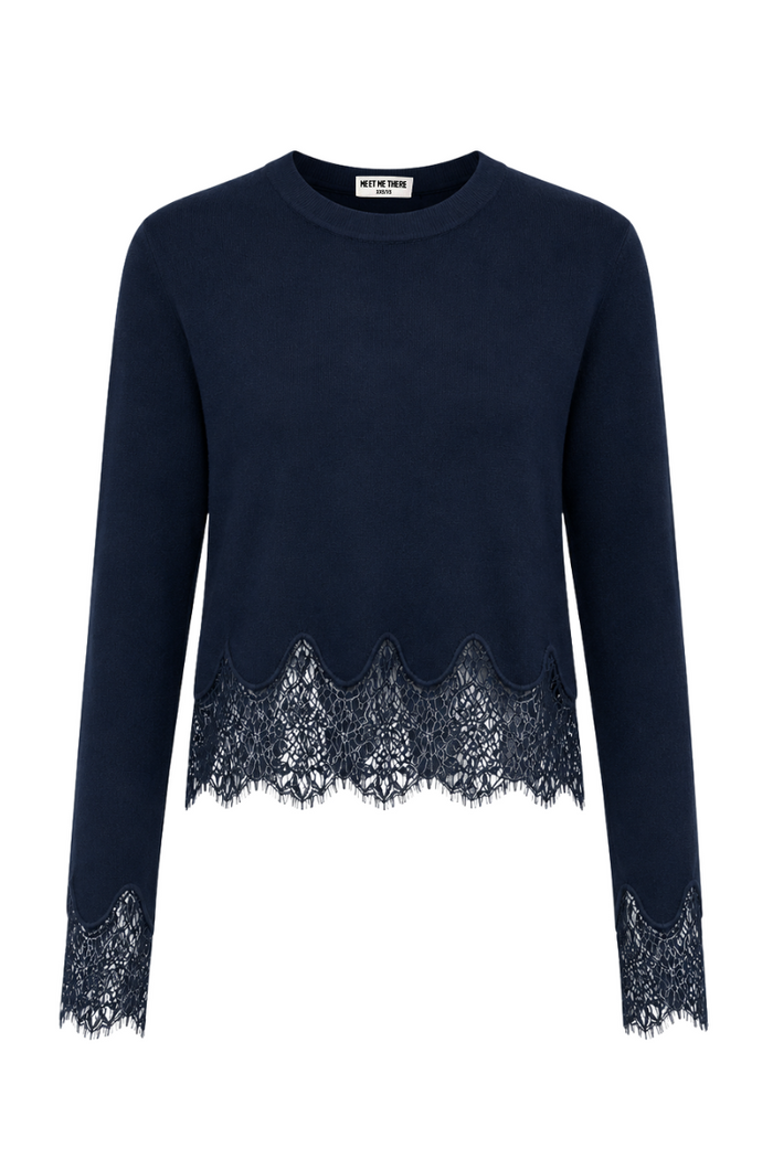 "Camille" sweater navy