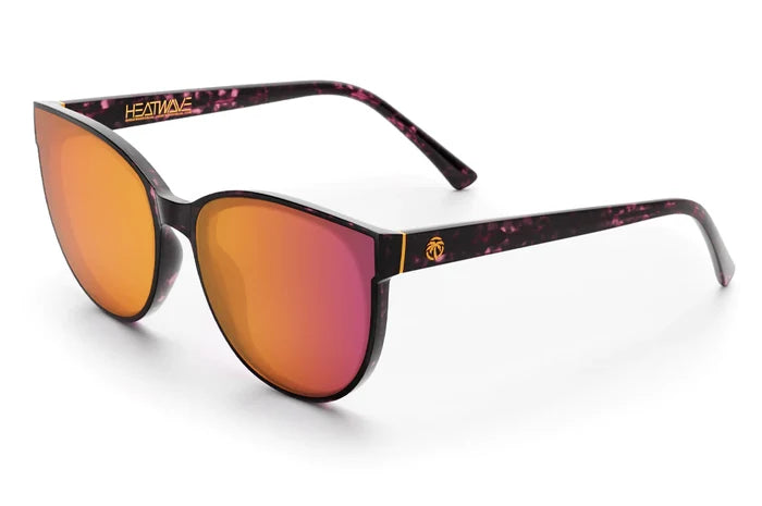 Heat Wave Visual Carat sunglasses in velvet tortoise with polarized rose gold lens