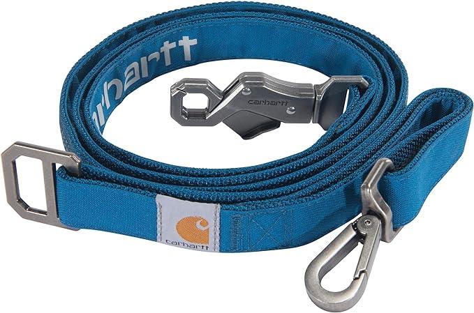Carhartt nylon duck dog leash in marine blue, large
