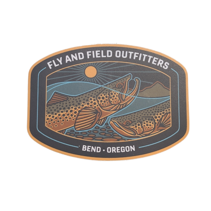 Casey Underwood Moon Risers Fly and Field Sticker - Sunriver