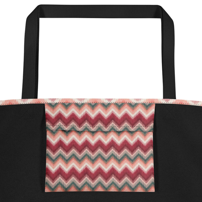 Chevron Fiesta Beach Tote - Bloom Seventy Seven