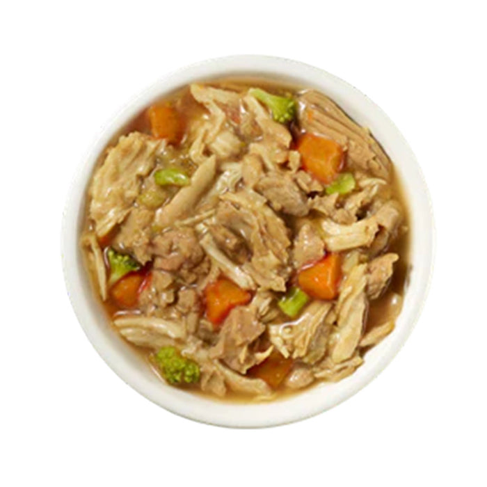 Chicken, Carrot & Broccoli Gourmet Stew open can.