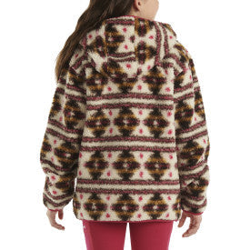Carhartt child and youth fleece quarter-snap sweatshirt in malt, further product image