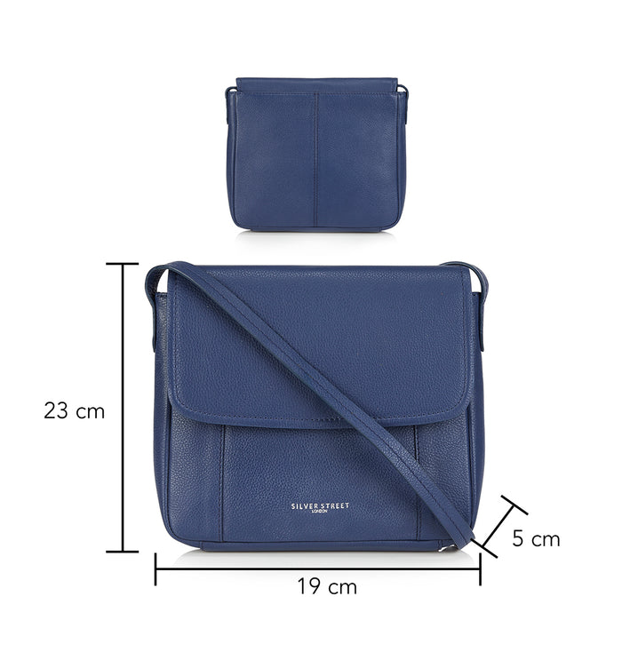 Chloe Leather Crossbody Bags - Indigo