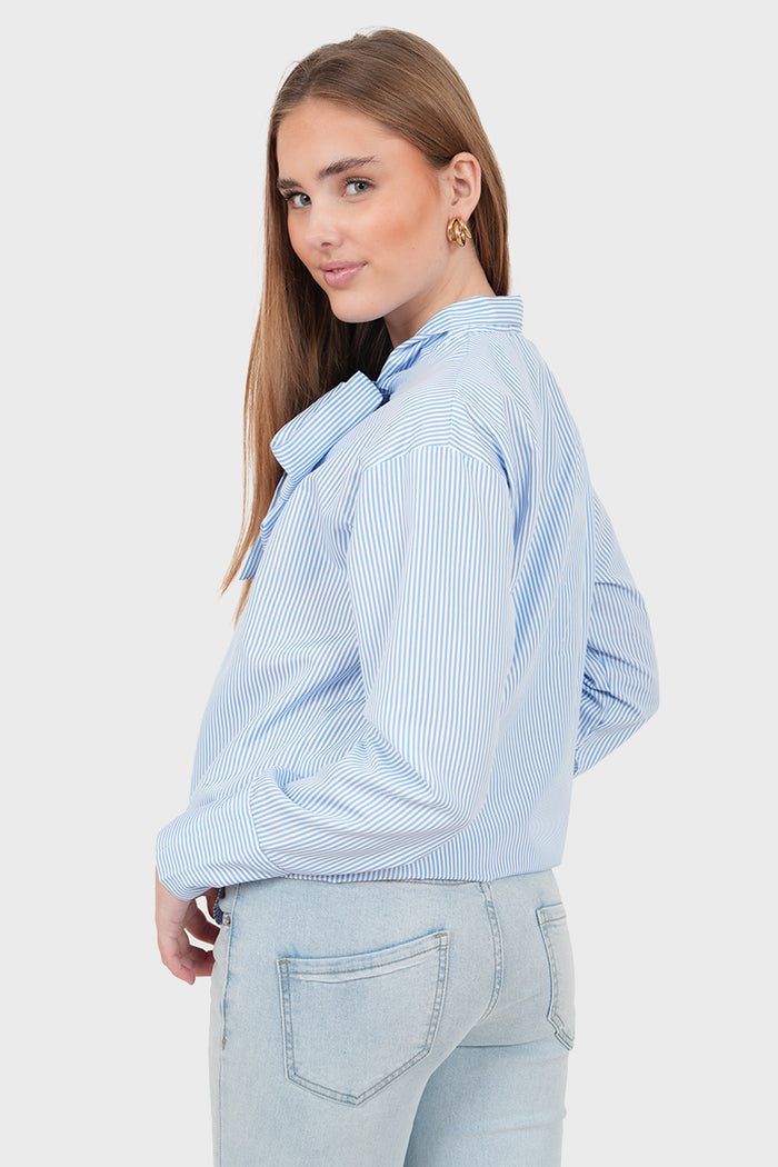 "Claire" blouse striped blue
