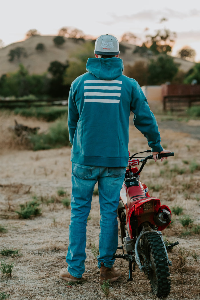 Cobalt Hooded Zip-Up - Vintage Blue