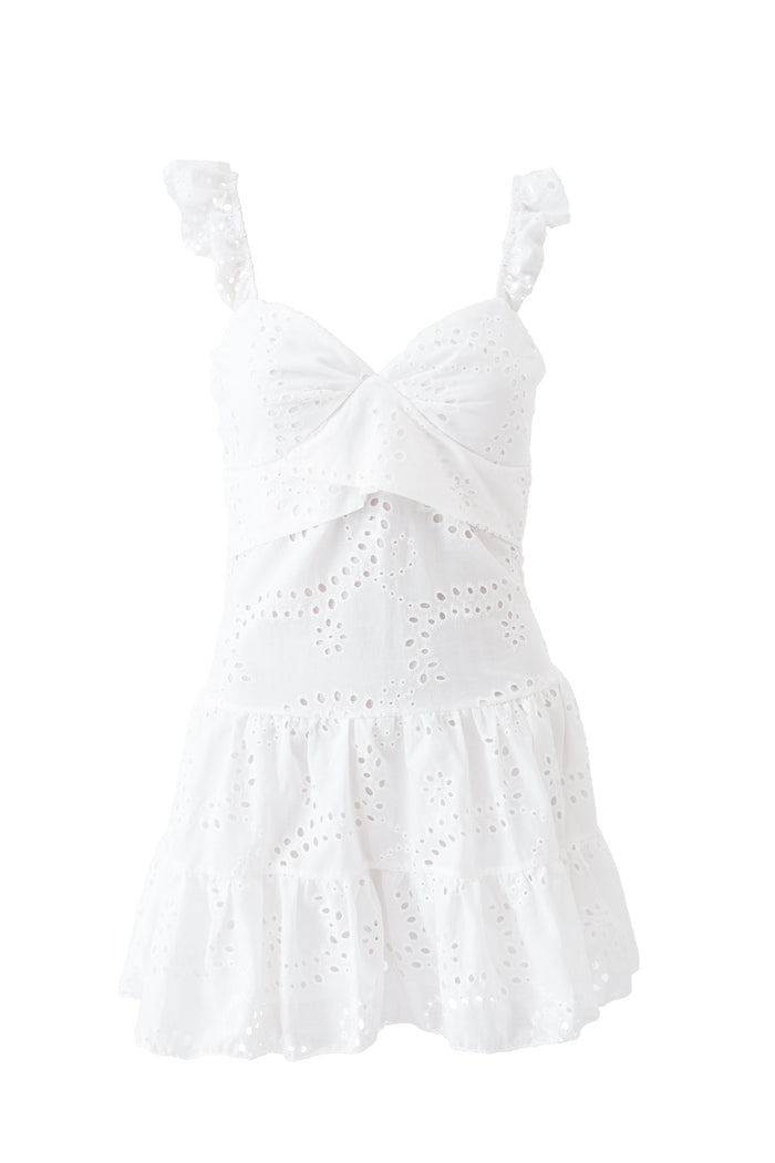 "Como" dress white