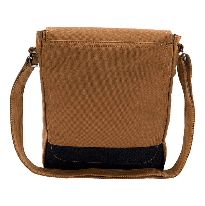 Carhartt crossbody snap bag in Carhartt brown, final product view