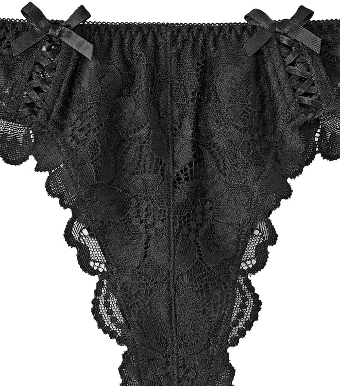 Cross-Lace Thong