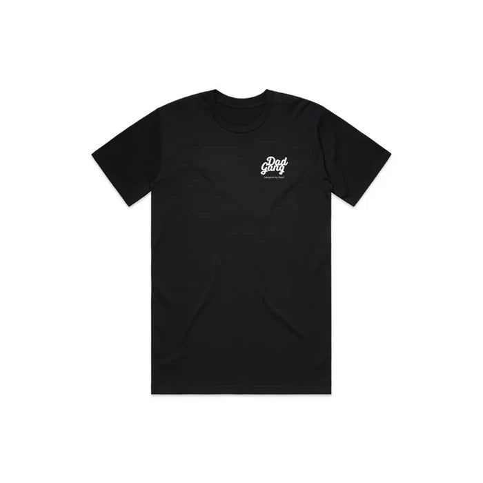Dad Gang Stroller Skull graphic t-shirt in black, additional product view