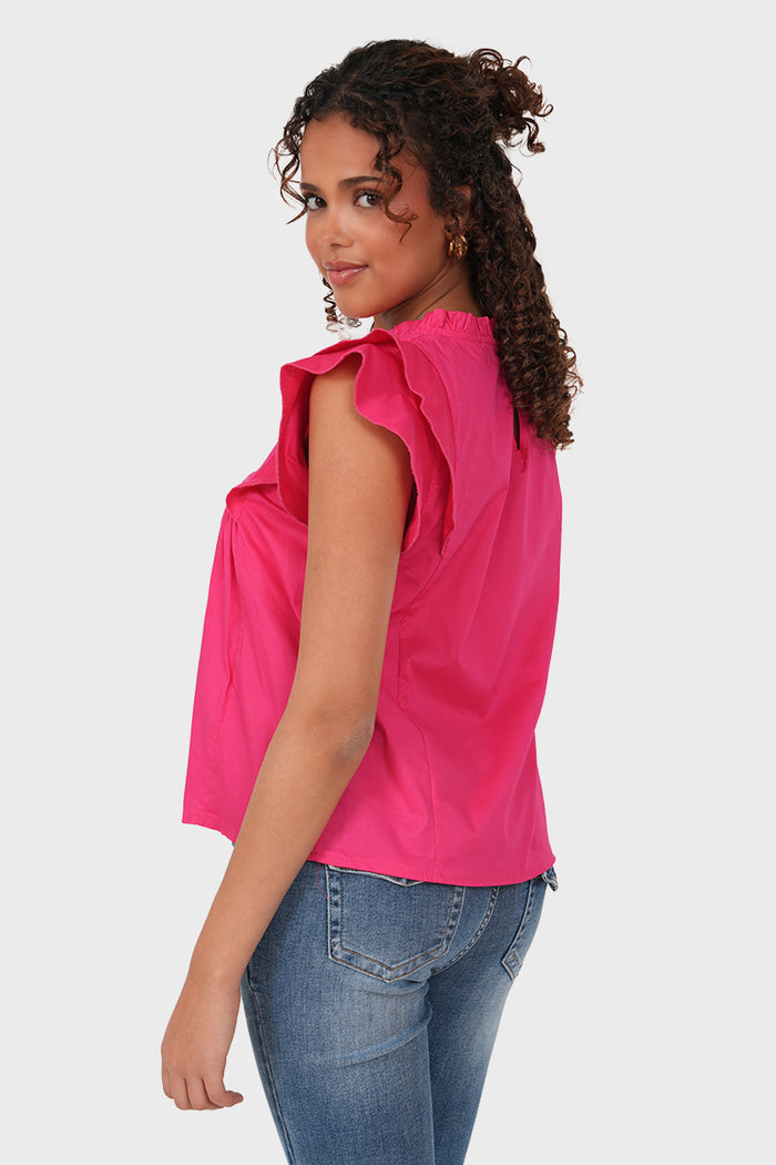"Dreamy" blouse hot pink