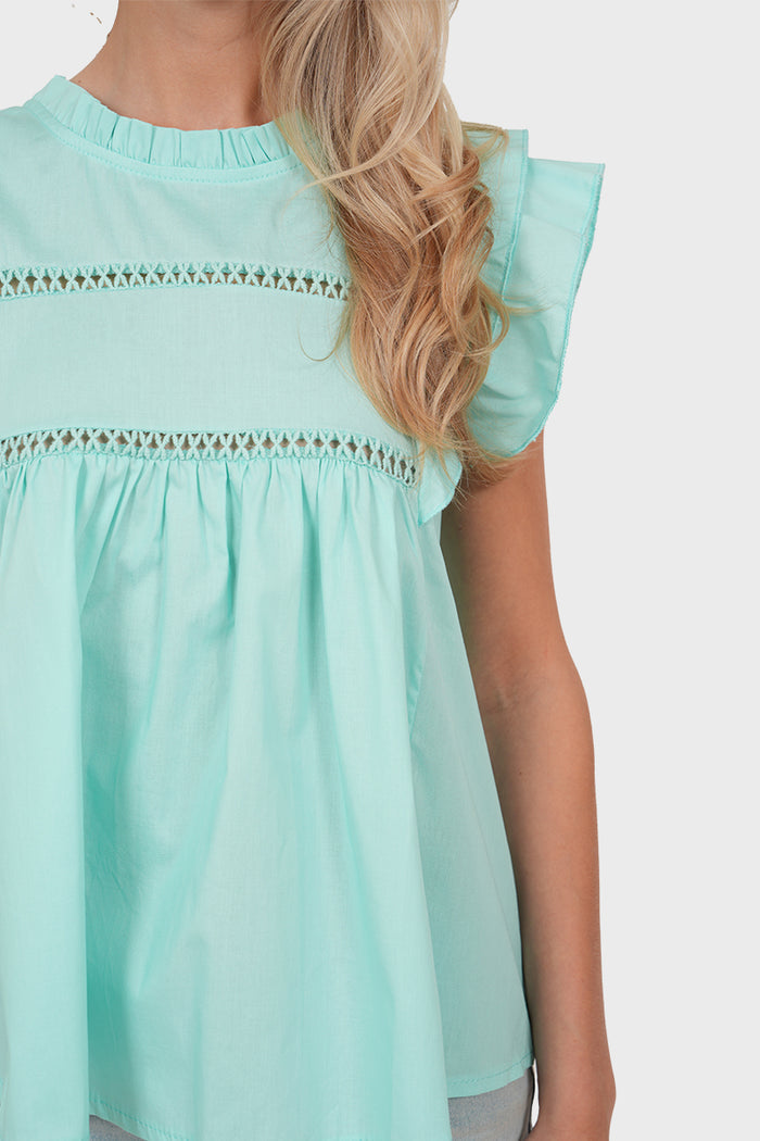 "Dreamy" blouse turquoise