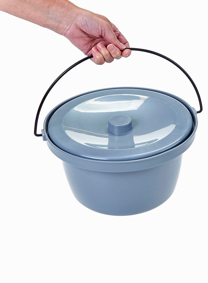 Easy Clean Commode Pan and Lid