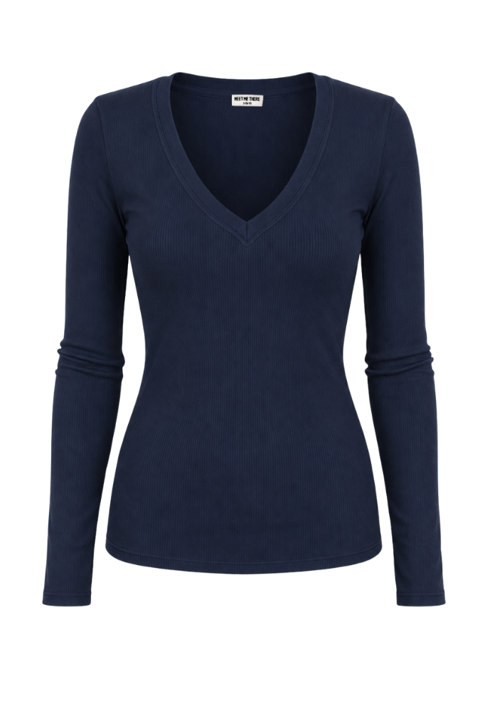 "Elena” top navy