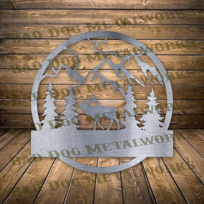 Elk Monogram - Dxf and Svg