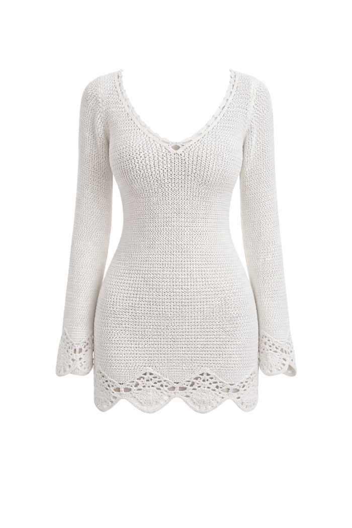 "Ella” dress white