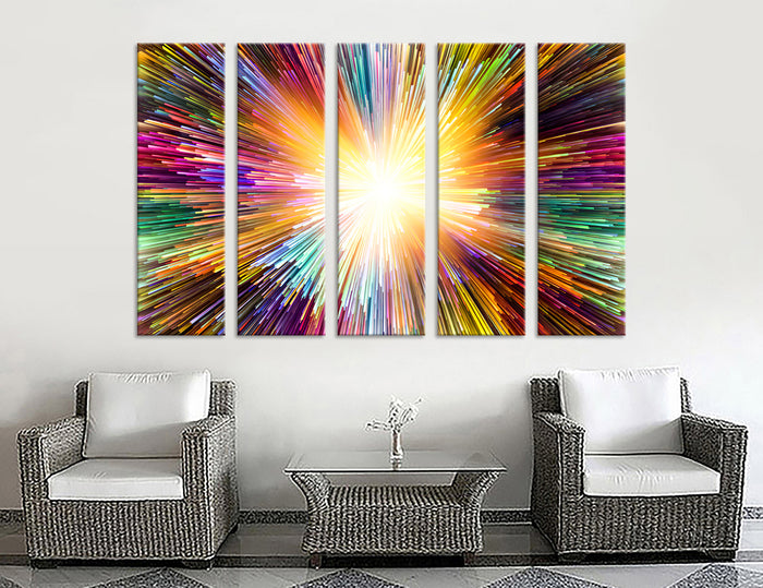 Explosion Abstract Canvas Print #1086