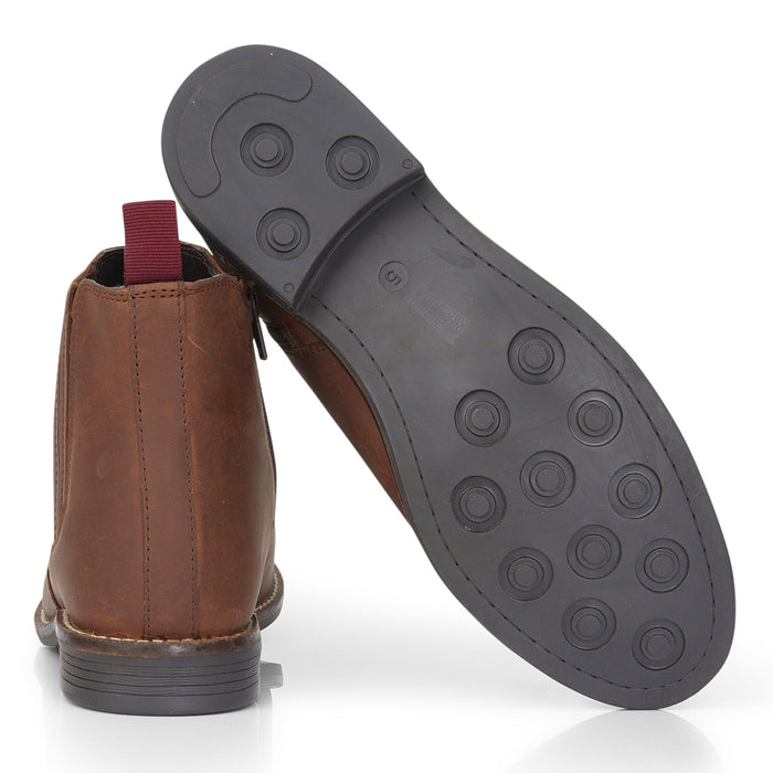 Faith Leather Chelsea Boots - Brown
