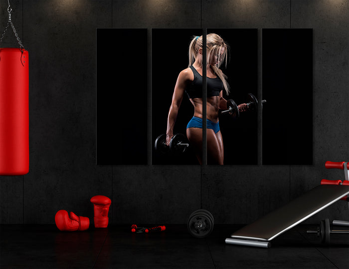 Fitness Room Decor Canvas Print #4097