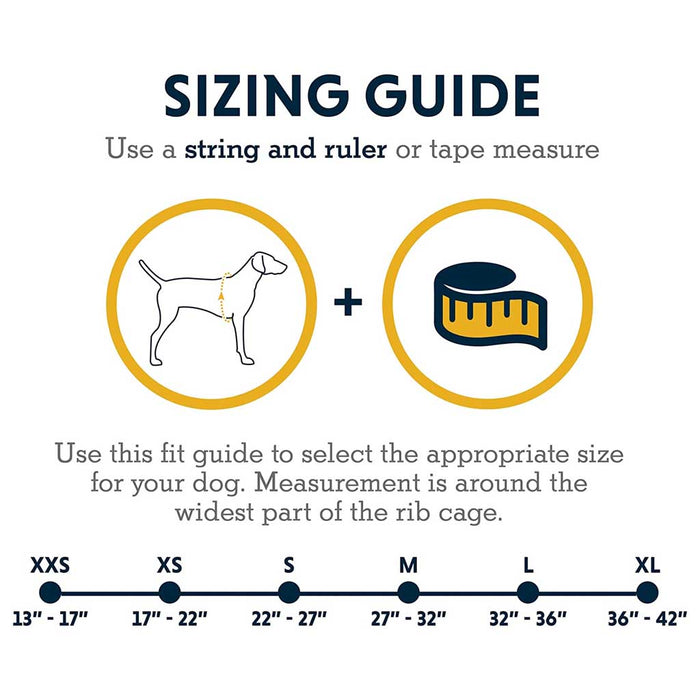 Ruffwear sizing guide.