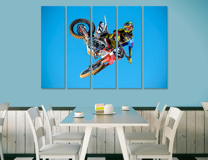 Freestyle Motocross Canvas Print #4013