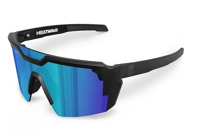 Heat Wave Future Tech Galaxy polarized Z87+ sunglasses, view of the mirrored lens