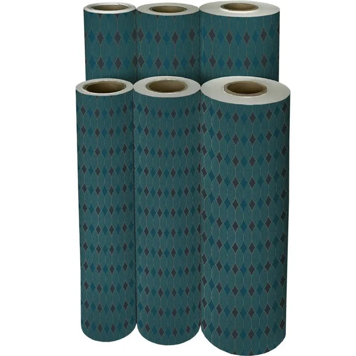 Gift Wrap - Gilded Geo - Recycled Fiber