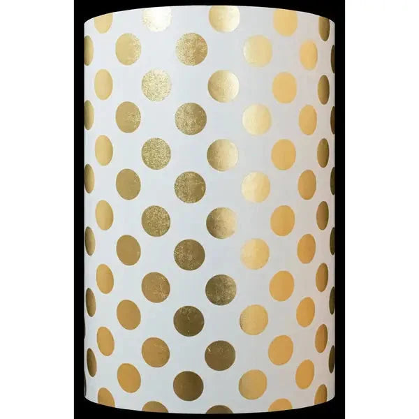 Gift Wrap - Gold/White Large Dots - 24 X 417’ - GW922824X417