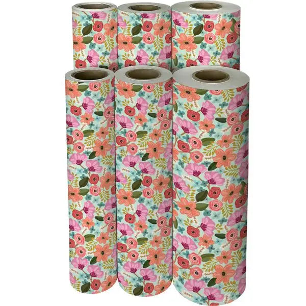 Gift Wrap -Floral Delight - Recycled Fiber