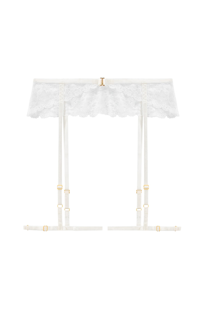 Luxe witte suspenders